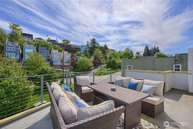 2067 Gilman Dr W, Seattle, WA 98119 - patio / terrace featuring an outdoor living space