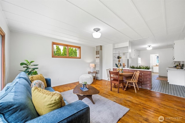 3032 Tulip Rd, Bellingham, WA 98225 - living area with wood finished floors and baseboards