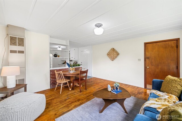 3032 Tulip Rd, Bellingham, WA 98225 - living area with wood finished floors and a heating unit