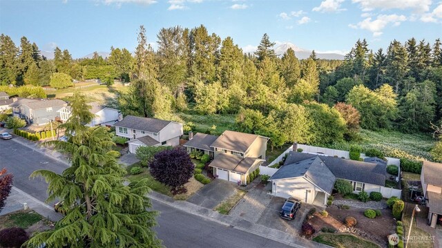 13605 SE 233rd St, Kent, WA 98042 - aerial perspective of suburban area with a forest
