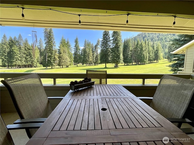 20795 Kahler Dr Unit E7, Leavenworth, WA 98826 - deck featuring a lawn