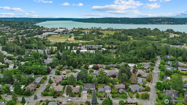 6520 NE 60th St, Seattle, WA 98115 - aerial perspective of suburban area featuring a nearby body of water
