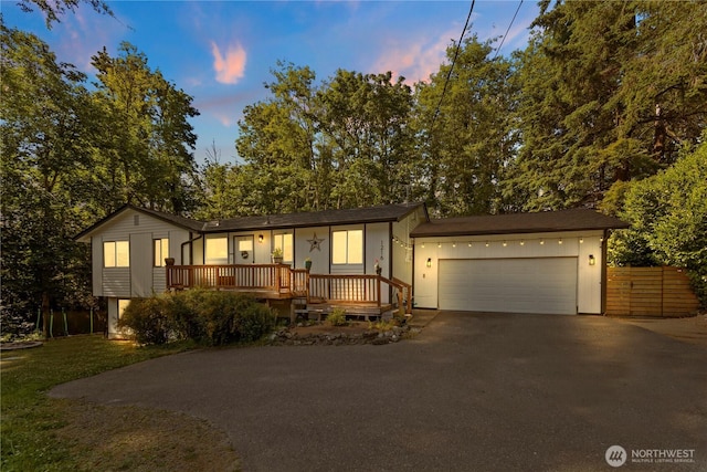 1216 NE Vena Ave, Bremerton, WA 98311 - ranch-style house with driveway, an attached garage, and covered porch