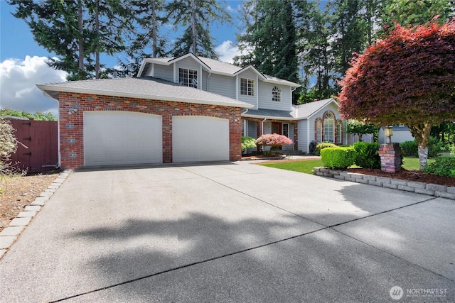 6314 75th Avenue Ct W, University Place, WA 98467 - traditional-style home featuring an attached garage, concrete driveway, and brick siding