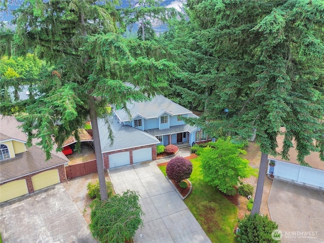 6314 75th Avenue Ct W, University Place, WA 98467 - aerial view of property and surrounding area