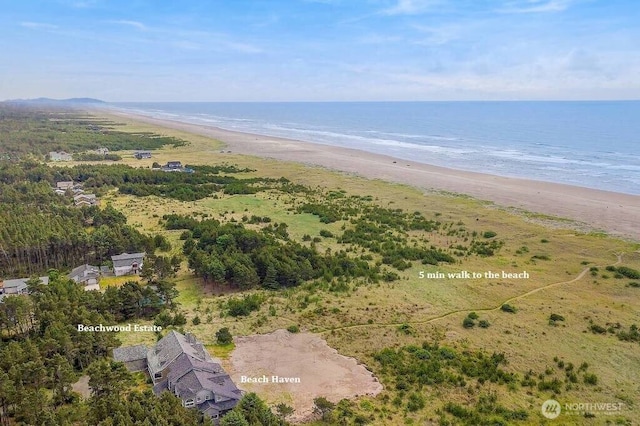 23309 J Pl, Ocean Park, WA 98640 - aerial view of waterfront with a beach