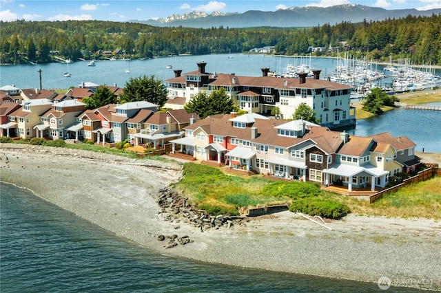32 Heron Rd, Port Ludlow, WA 98365 - aerial view of a forest and a water and mountain view