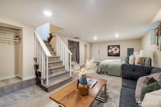4745 35th Ave SW, Seattle, WA 98126 - bedroom featuring carpet and recessed lighting