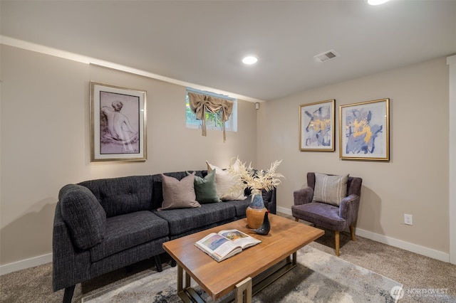 4745 35th Ave SW, Seattle, WA 98126 - living room with light colored carpet and recessed lighting