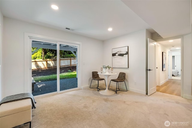 20126 81st Ave W, Edmonds, WA 98026 - sitting room featuring carpet floors and recessed lighting