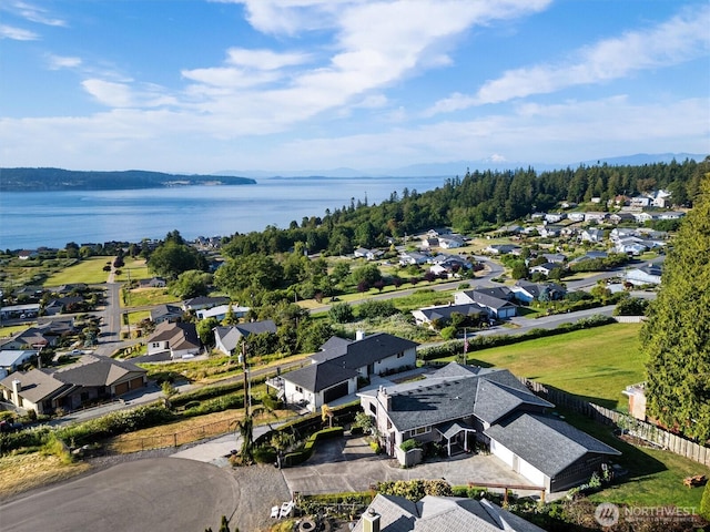 809 W Rocky Point Dr, Camano Island, WA 98282 - aerial view of residential area featuring a large body of water