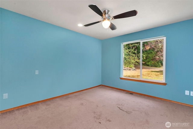 5626 Thane Ln SE, Port Orchard, WA 98367 - carpeted empty room with baseboards and a ceiling fan