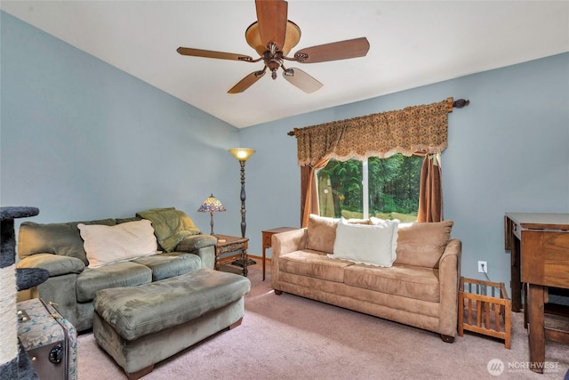 5626 Thane Ln SE, Port Orchard, WA 98367 - carpeted living room featuring ceiling fan