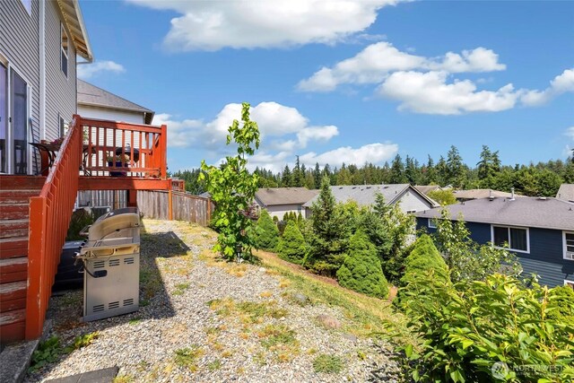 29745 214th Ave SE, Kent, WA 98042 - view of yard featuring a residential view and a wooden deck
