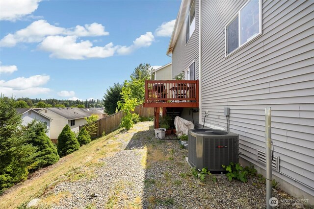 29745 214th Ave SE, Kent, WA 98042 - view of yard with a wooden deck