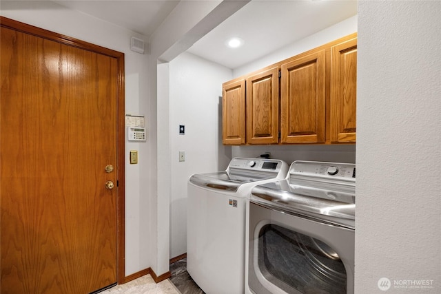 6345 Agnes Rd NE, Tacoma, WA 98422 - washroom with separate washer and dryer and cabinet space