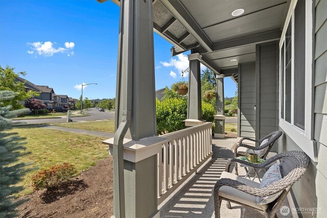 3119 13th Avenue Ct NW, Puyallup, WA 98371 - wooden porch with a yard