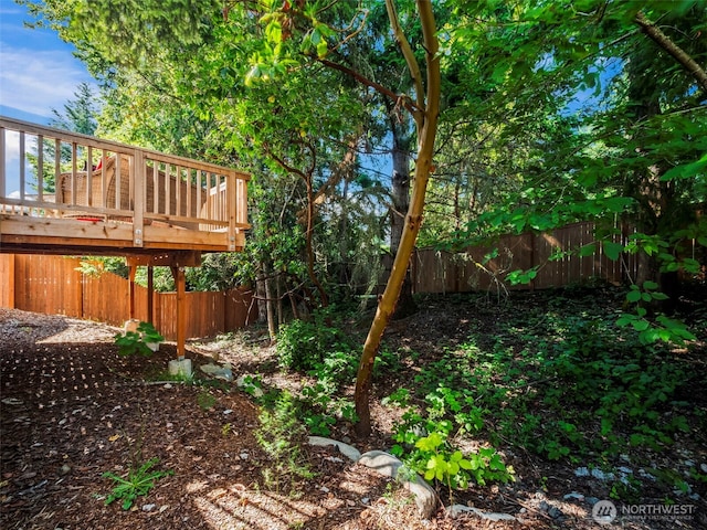 1610 NE Calavista St, Poulsbo, WA 98370 - view of yard featuring a wooden deck
