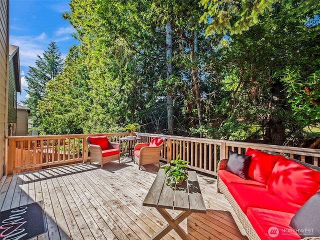1610 NE Calavista St, Poulsbo, WA 98370 - wooden terrace featuring an outdoor hangout area