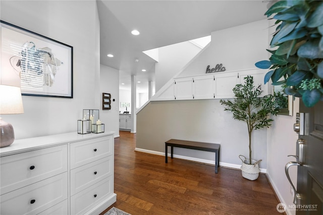 4508 29th Ave SE, Everett, WA 98203 - entrance foyer with dark wood finished floors and recessed lighting
