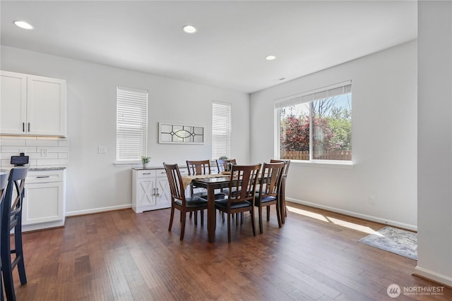 4508 29th Ave SE, Everett, WA 98203 - dining area with dark wood finished floors and recessed lighting