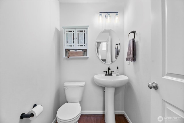 4508 29th Ave SE, Everett, WA 98203 - half bathroom with toilet and wood finished floors