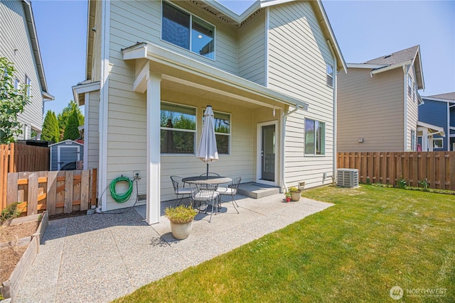 4508 29th Ave SE, Everett, WA 98203 - rear view of house featuring a patio and a fenced backyard