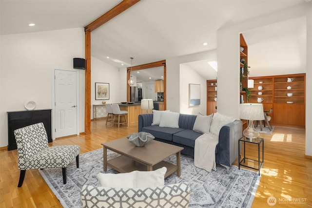537 30th Ave E, Seattle, WA 98112 - living room with light wood-type flooring and recessed lighting