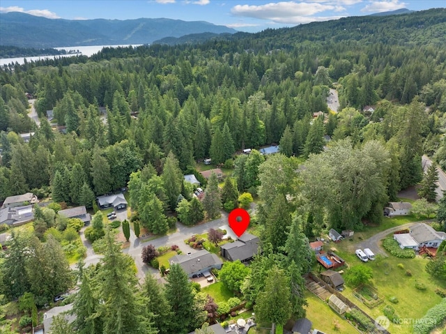 1513 Lowell Ave, Bellingham, WA 98229 - view of property location featuring a heavily wooded area and a water and mountain view