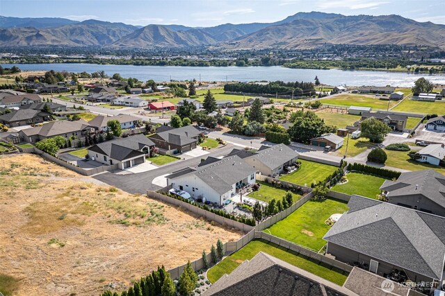 453 Spruce Ct NW, East Wenatchee, WA 98802 - aerial view of residential area with a water and mountain view