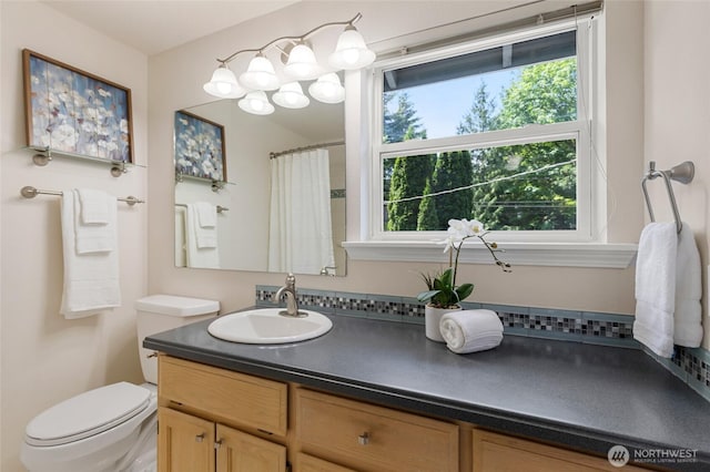 19508 23rd Ave NE, Shoreline, WA 98155 - bathroom with vanity and a shower with curtain