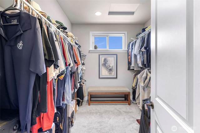 1301 Broad St, Bellingham, WA 98229 - walk in closet featuring attic access and carpet