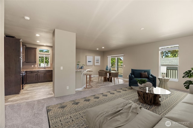 712 Syzygy Ct SE, Ocean Shores, WA 98569 - living room with recessed lighting and light carpet