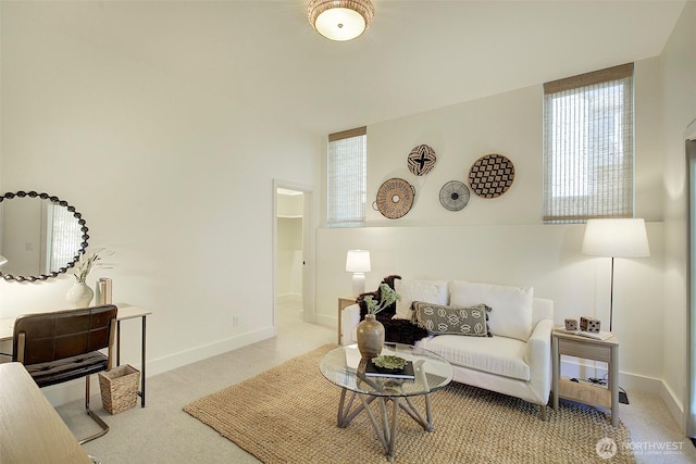 9208 11th Ave NW, Seattle, WA 98117 - carpeted living area with baseboards