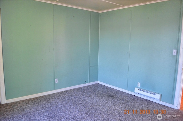306 2nd St NE, Auburn, WA 98002 - carpeted spare room with a baseboard radiator and baseboards