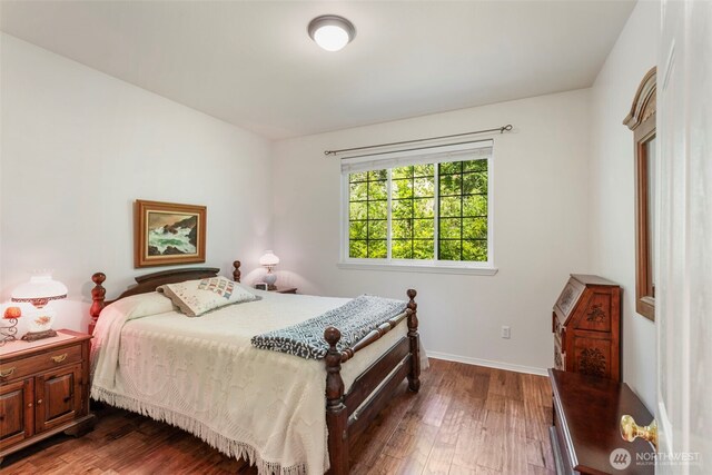 4766 Mason St, Port Townsend, WA 98368 - bedroom featuring dark wood finished floors and baseboards