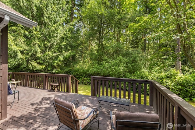 4766 Mason St, Port Townsend, WA 98368 - view of wooden deck