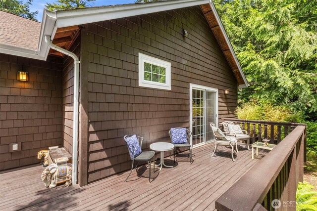 4766 Mason St, Port Townsend, WA 98368 - view of wooden deck