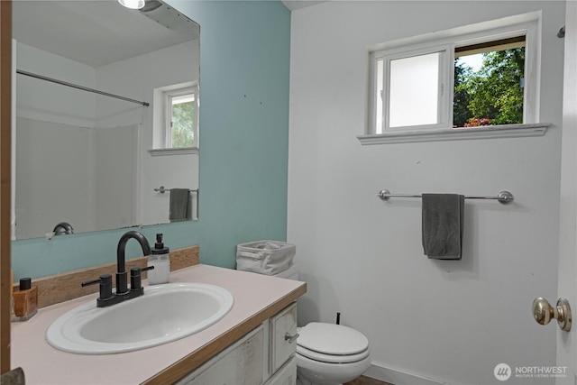 5850 Rest Pl NE, Bremerton, WA 98311 - bathroom featuring vanity, healthy amount of natural light, and a shower