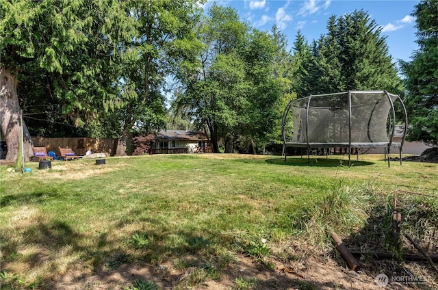 5850 Rest Pl NE, Bremerton, WA 98311 - view of green lawn with a trampoline