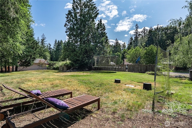 5850 Rest Pl NE, Bremerton, WA 98311 - view of yard with a trampoline