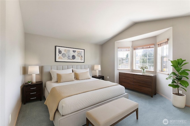 3035 Carbon Ridge St, Enumclaw, WA 98022 - bedroom featuring light carpet and vaulted ceiling