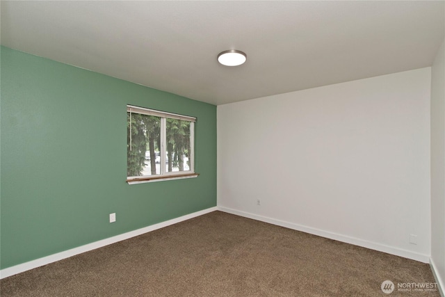 408 Cross Creek Ct, South Prairie, WA 98385 - unfurnished room with dark carpet and baseboards