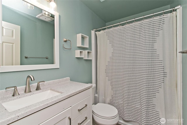 408 Cross Creek Ct, South Prairie, WA 98385 - full bath with vanity and shower / bath combination with curtain
