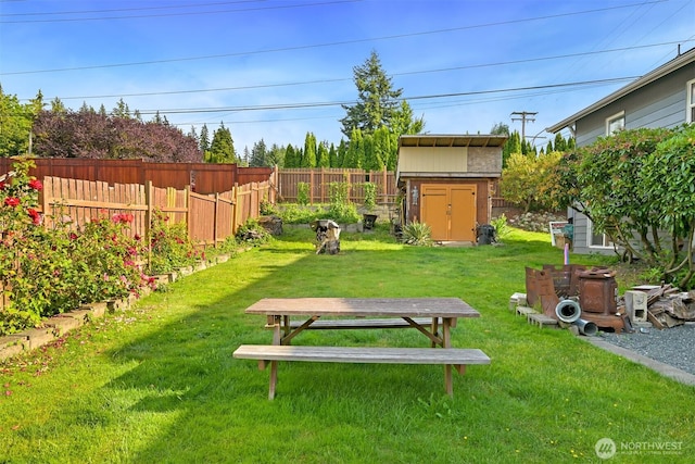 1501 Lakeway Dr, Bellingham, WA 98225 - view of yard featuring a storage shed