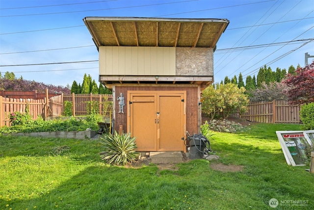 1501 Lakeway Dr, Bellingham, WA 98225 - view of shed with a fenced backyard