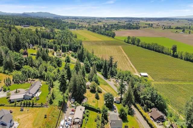 16071 Colony Rd, Bow, WA 98232 - overview of rural landscape featuring extensive farmland and a mountainous background