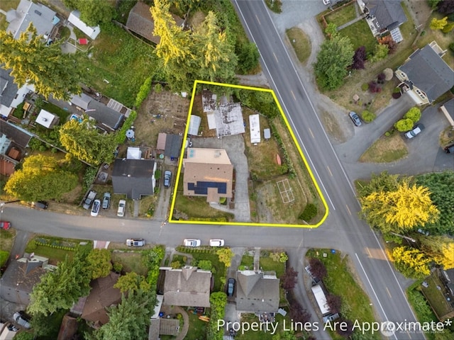 2319 Gale Pl, Everett, WA 98203 - aerial view of residential area featuring property parcel outlined