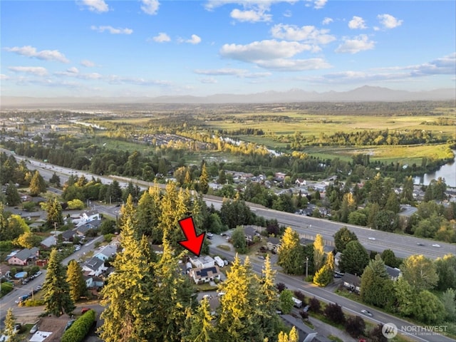 2319 Gale Pl, Everett, WA 98203 - drone / aerial view of a mountainous background