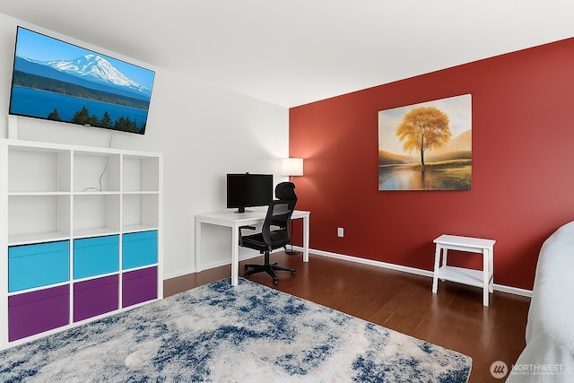 21552 SE 275th Ct, Maple Valley, WA 98038 - office space with baseboards and wood finished floors